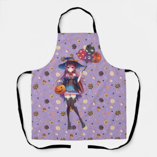Niedlich Anime Halloween Hexe Schürze