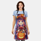 Niedlich Anime Halloween Hexe Schürze (Getragen)