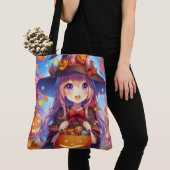 Niedlich Anime Halloween Hexe Tasche (Von Nahem)
