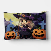 Niedlich Anime Halloween Hexe Zubehörtasche (Rückseite)
