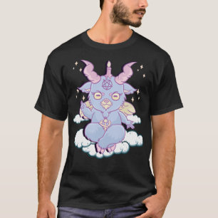 Niedlich Anime Kawaii Baphomet Pastel Goth Emo Pun T-Shirt