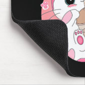 Niedlich Anime Kawaii Cat Boba Bubble Teatro Socia Mousepad (Ecke)