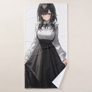 Niedlich Anime Maid Badehandtuch