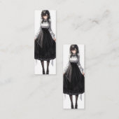 Niedlich Anime Maid Mini Visitenkarte (Vorne/Hinten)