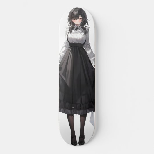 Niedlich Anime Maid Skateboard (Vorderseite)
