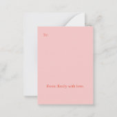 Niedlich Anime Valentine Cat Mitteilungskarte (Rückseite)