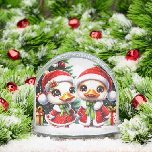 Niedlich animierte Enten Schneeglobe Schneekugeln (Weihnachten)
