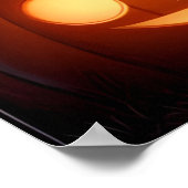 Niedlich animierte Girl, Spuk House und Pumpkins Poster (Ecke)