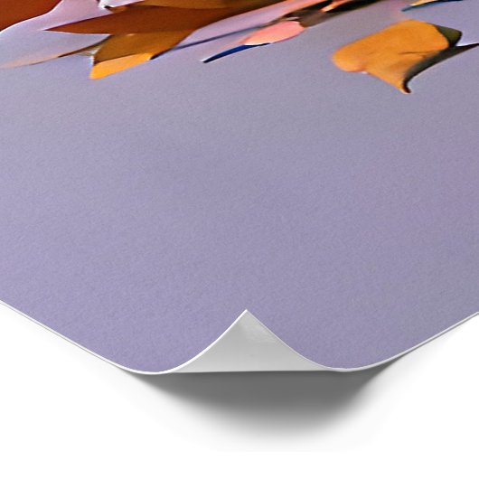 Niedlich animierte Halloween-Hexe Poster (Ecke)