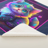 Niedlich animierte Kitten Sherpadecke (3/4)