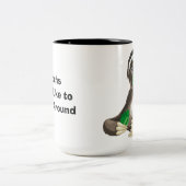 Niedlich animierte Sloth Zweifarbige Tasse (Mittel)