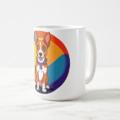 Niedlich animierte Welpe mit Collar Kaffeetasse (VorderseiteRechts)