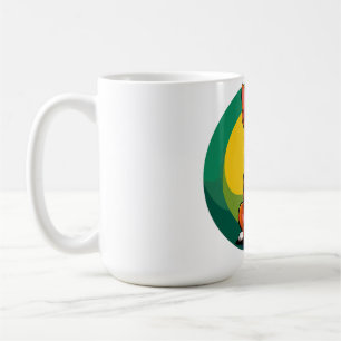 Niedlich animierte Welpe mit Collar Kaffeetasse