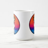 Niedlich animierte Welpe mit Collar Kaffeetasse (Mittel)