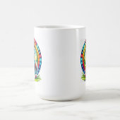 Niedlich animierte Welpe mit Collar Kaffeetasse (Mittel)