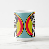 Niedlich animierte Welpe mit Collar Kaffeetasse (Mittel)