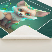 Niedlich animierter Babyfuchs Sherpadecke (3/4)