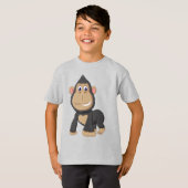 Niedlich animierter Gorilla T-Shirt (Vorne ganz)