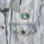 Niedlich animierter Hund mit Collar Button (Beispiel)