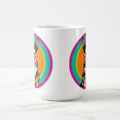 Niedlich animierter Hund mit Collar Kaffeetasse (Mittel)