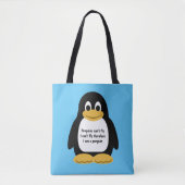 Niedlich animierter Pinguin Tasche (Vorderseite)