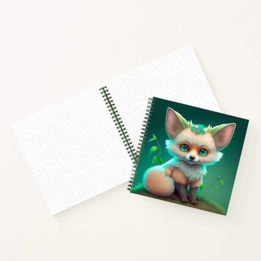 Niedlich animiertes Baby Fox-Notebook Notizblock (Innenseite)