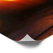 Niedlich animiertes Mädchen. Spuk Haus Poster (Ecke)