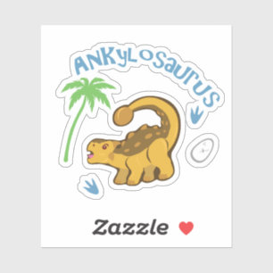 Niedlich Ankylosaurus Aufkleber