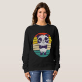 Niedlich Annoyed Panda Sweatshirt (Vorne ganz)