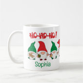 Niedlich anpassbare Weihnachts-Santas Kaffeetasse (Links)