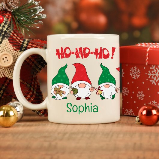 Niedlich anpassbare Weihnachts-Santas Kaffeetasse