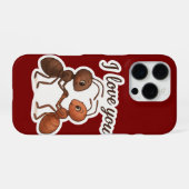 Niedlich Ant Liebe Sticker - Romantisches Transpar iPhone Hülle (Rückseite (Horizontal))