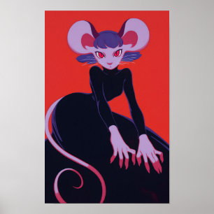 Niedlich Anthro Rat Poster
