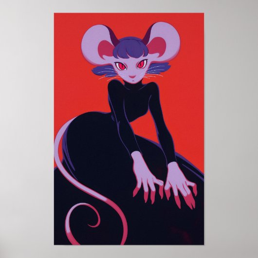 Niedlich Anthro Rat Poster (Vorne)