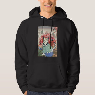 Niedlich antikes japanisches Katzenwerk Japanische Hoodie