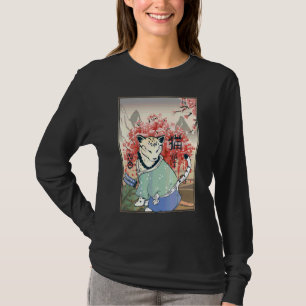 Niedlich antikes japanisches Katzenwerk Japanische T-Shirt