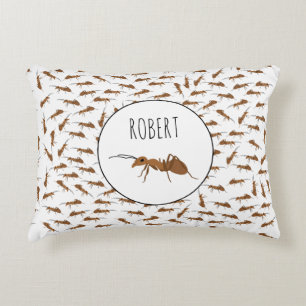 Niedlich Ants Pattern Individuelle Name Kinder Dekokissen
