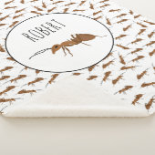 Niedlich Ants Pattern Individuelle Name Kinder Sherpadecke (3/4)