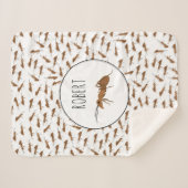Niedlich Ants Pattern Individuelle Name Kinder Sherpadecke (Vorderseite (Horizontal))
