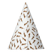 Niedlich Ants Pattern Individuelle Name Kindergebu Partyhütchen (Rückseite)