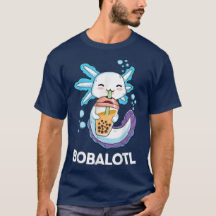 Niedlich Aolotl Boba Bubble Tea Kawaii Anime Kids T-Shirt
