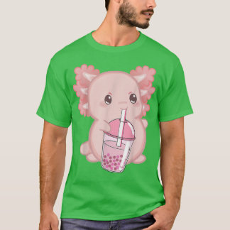 Niedlich Aolotl Japanese Strawberry Milk Anime Pin T-Shirt
