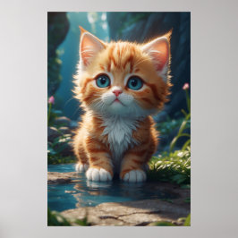 *~* Niedlich AP68 2:3 Kitten Orange Tabby Sweet Poster