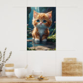 *~* Niedlich AP68 2:3 Kitten Orange Tabby Sweet Poster (Küche)