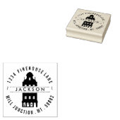 Niedlich Apartment Gebäude Rücksendeadresse Briefm Gummistempel (Stempel)