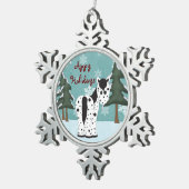 Niedlich Appetithäuser Leopard Appaloosa Pferd Schneeflocken Zinn-Ornament (Rechts)