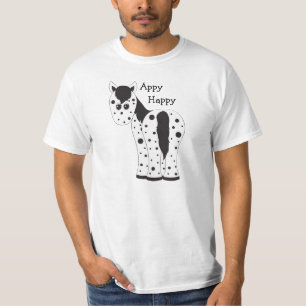 Niedlich Appy Happy Leopard Appaloosa Pferd T-Shirt