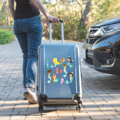 Niedlich Aqua Mermaid Princess Contour Aufkleber (Koffer Insitu)