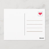 Niedlich Aquamarin Blue Danke an einen Latte-Kaffe Postkarte (Rückseite)