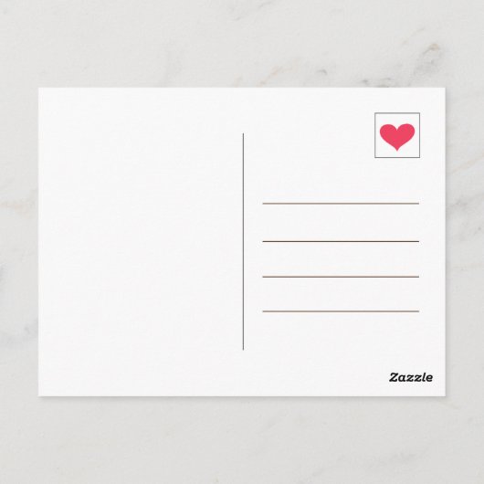 Niedlich Aquamarin Blue Danke an einen Latte-Kaffe Postkarte (Rückseite)